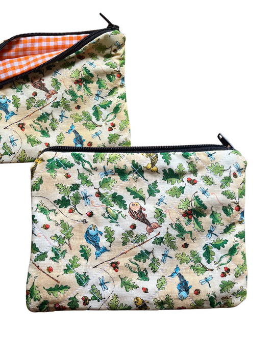Goin fishing mini zip pouch