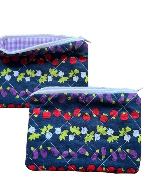 Farmers Market mini zip pouch