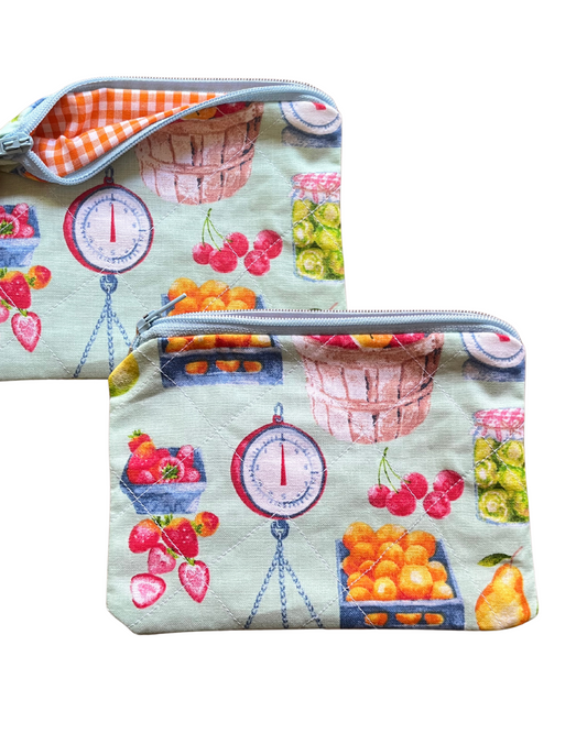 Fruit Stand mini zip pouch