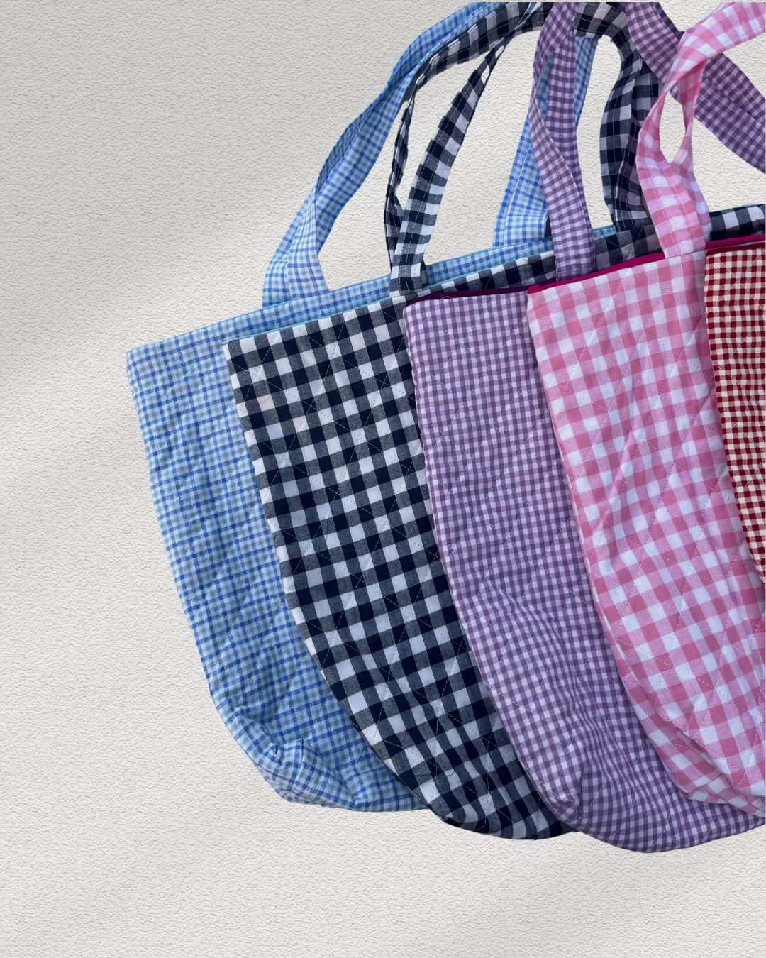 Pretty in Pink Gingham Tote Bag