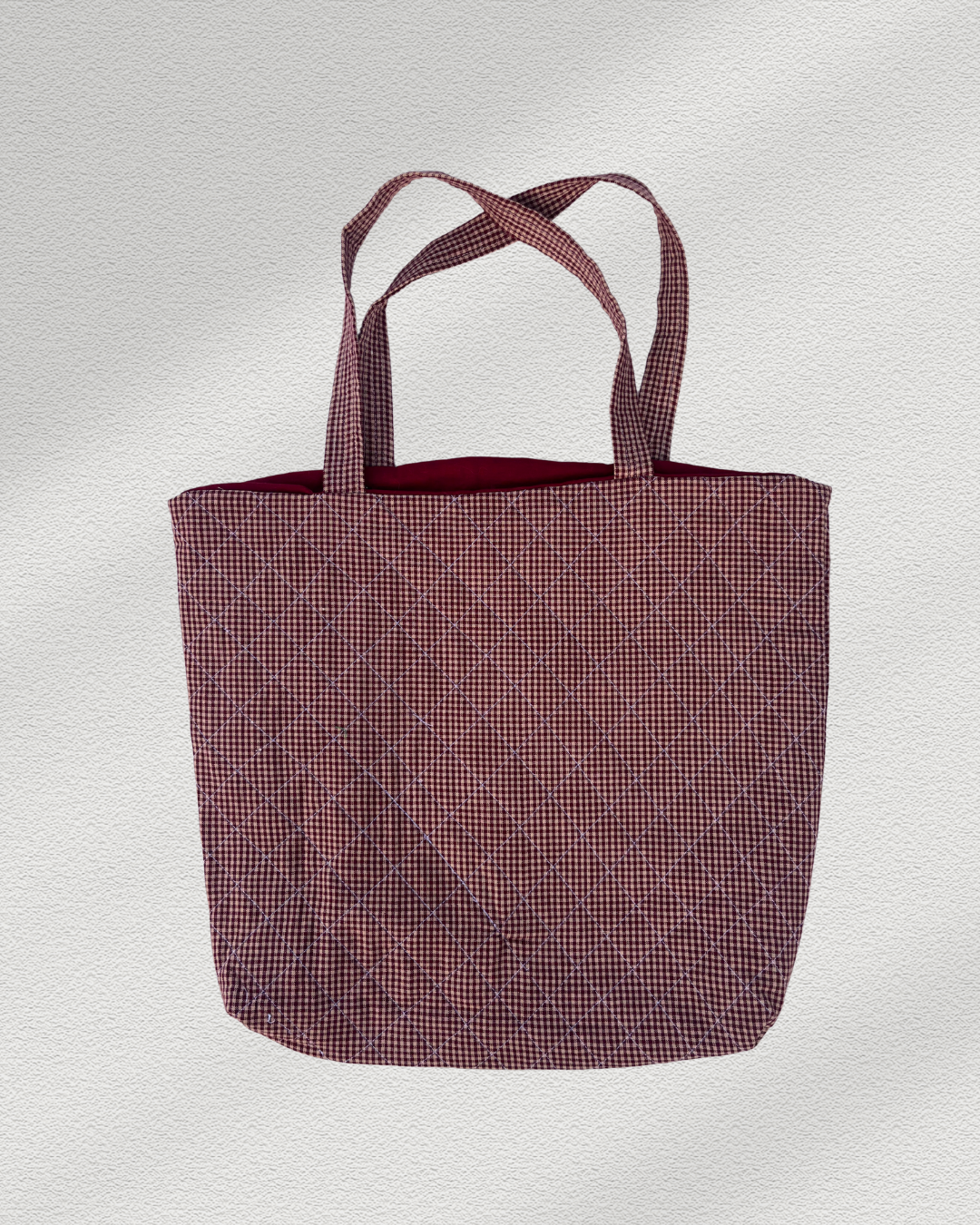 Vampire Red Gingham Tote Bag