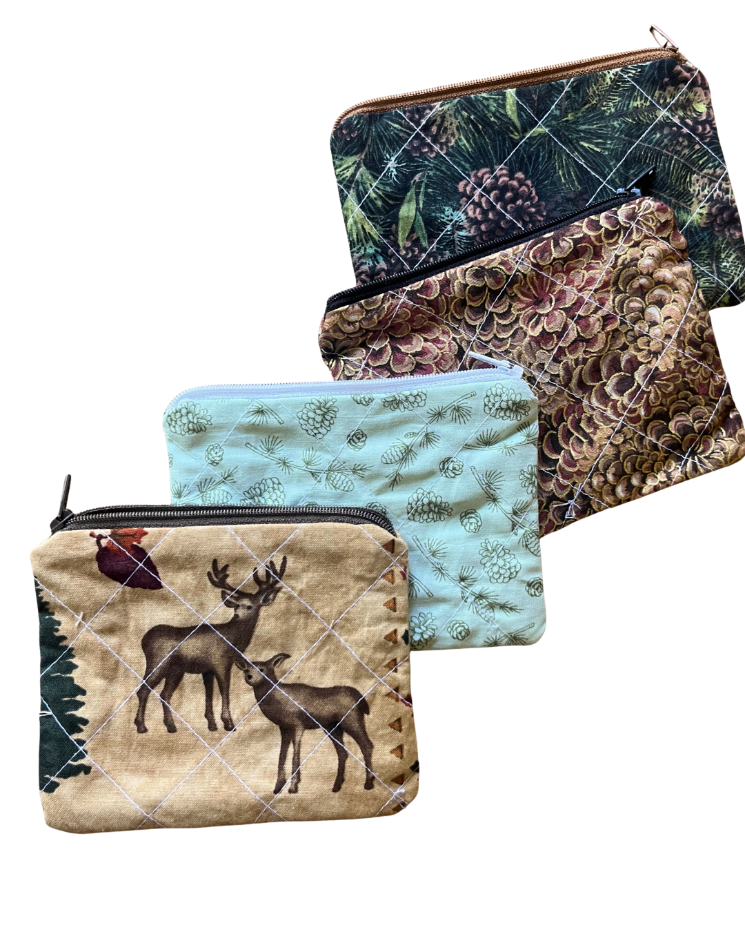 Pinecone hike mini zip pouch