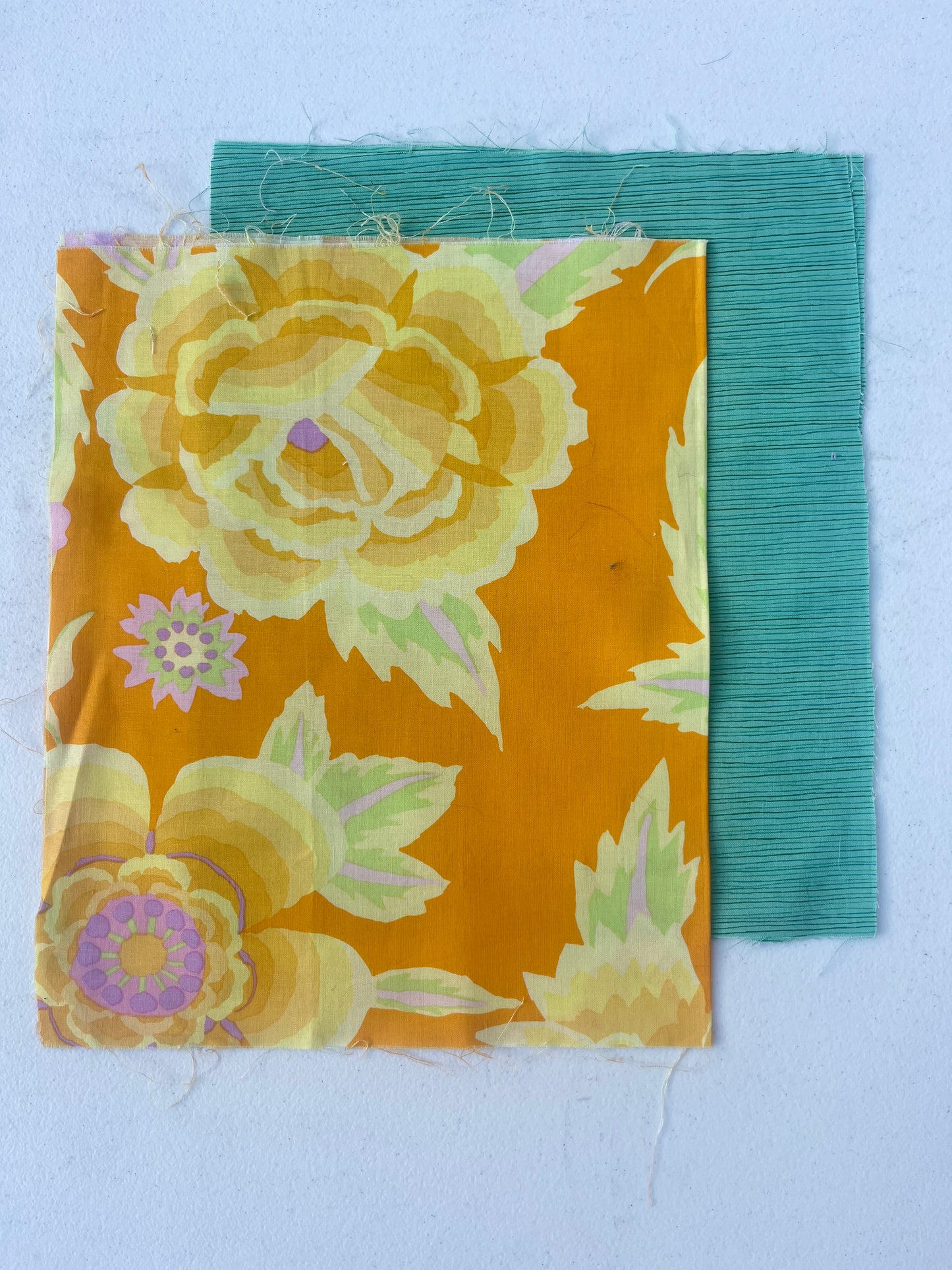 Bold Yellow/Pink Vintage floral medium carry-all