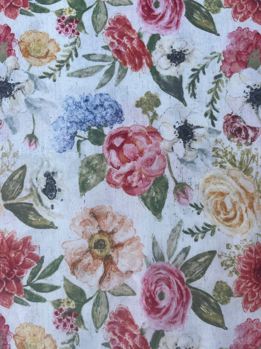 Vintage flower gardens medium carry-all