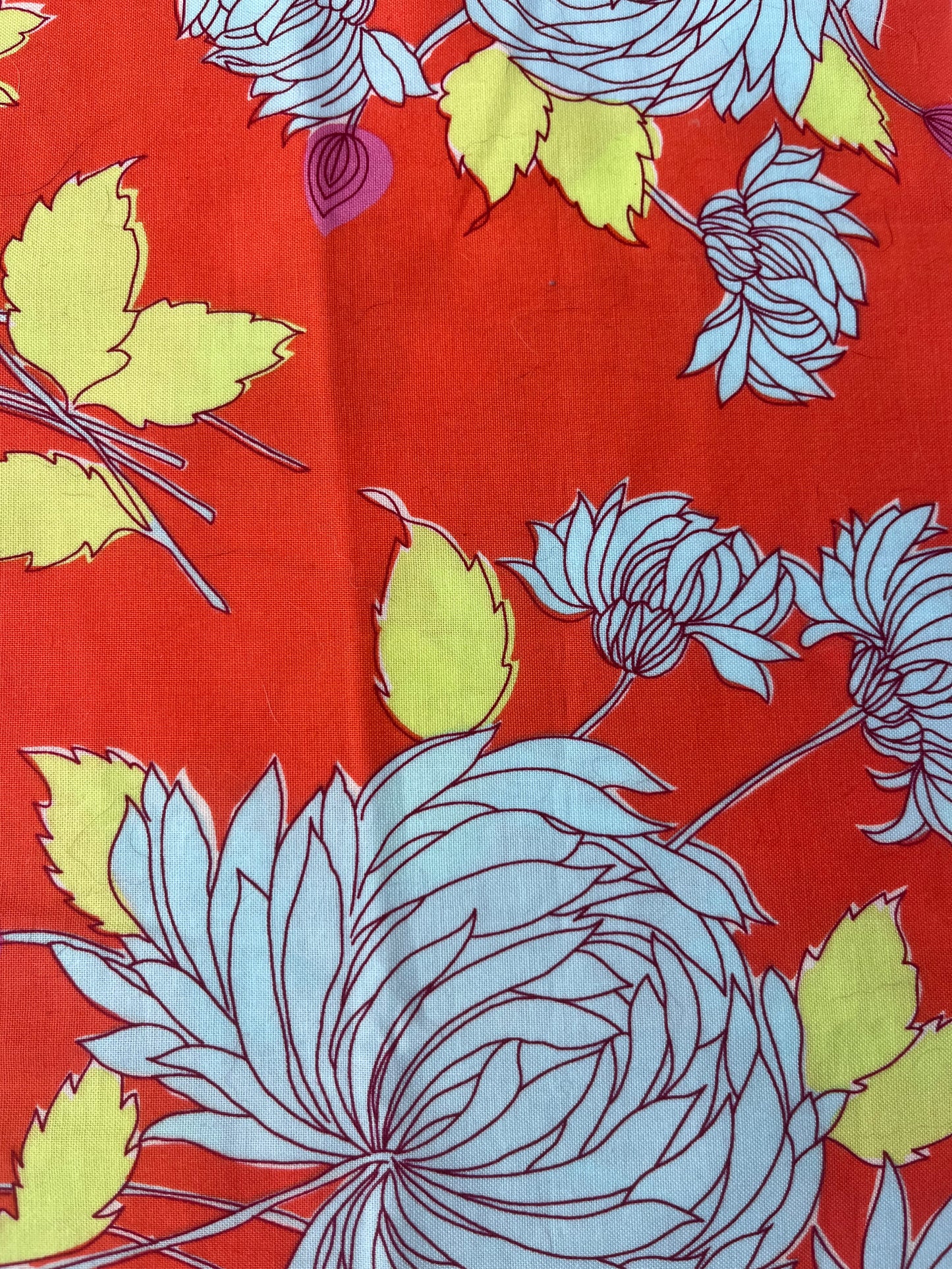 Retro Floral Orange bottle bag