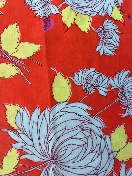 Retro Floral Orange bottle bag