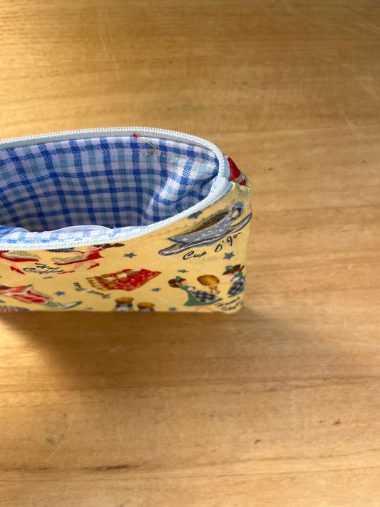 Brunch at the diner mini zip pouch